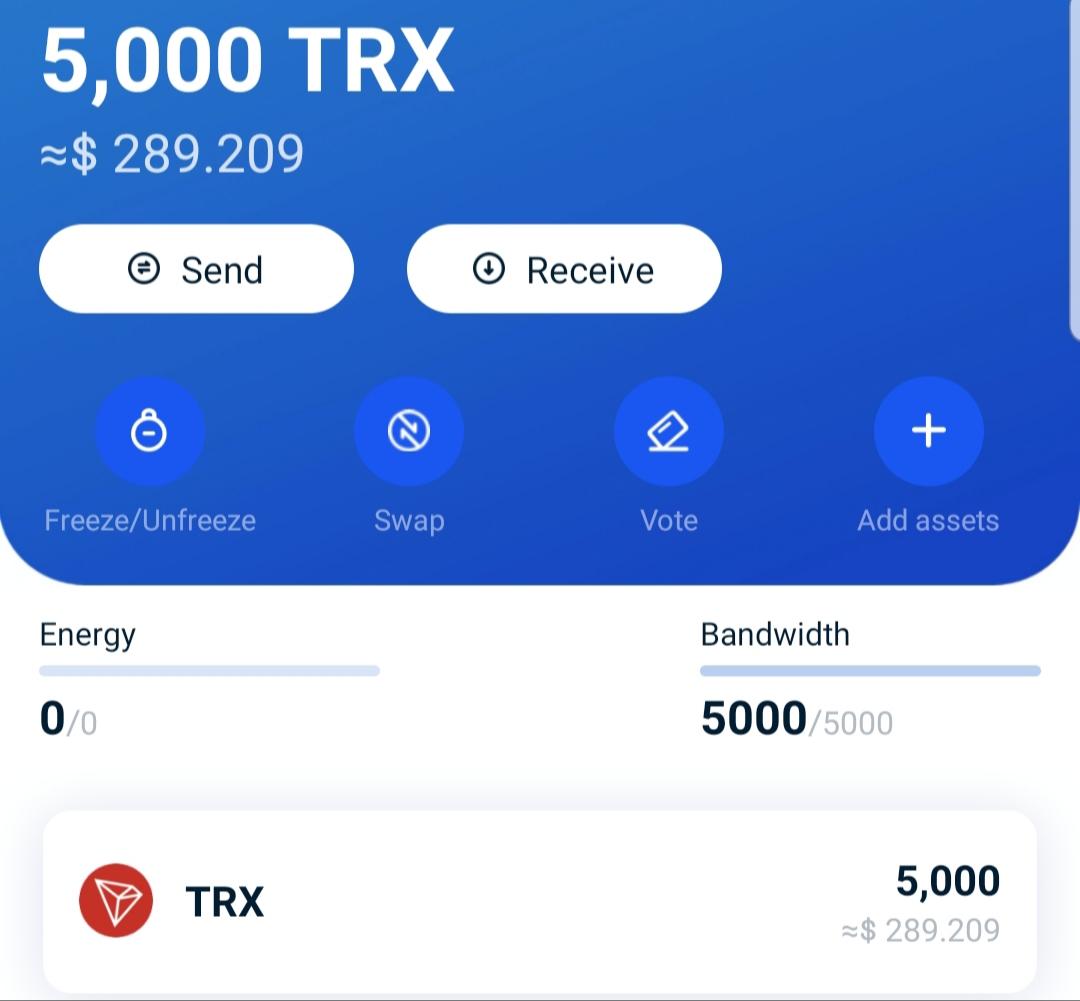 Kèo FREE: Nhận ngay 5000 TRX trị giá gần 300$ vào ví TRON